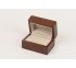 Brown hardwood with Tan Suede interior ,Double Box  3" x 2" x 1 7/ 8" H